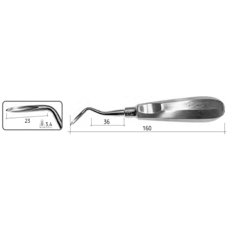 Елеватор кореневий Flohr, SD-0701-03 Surgicon